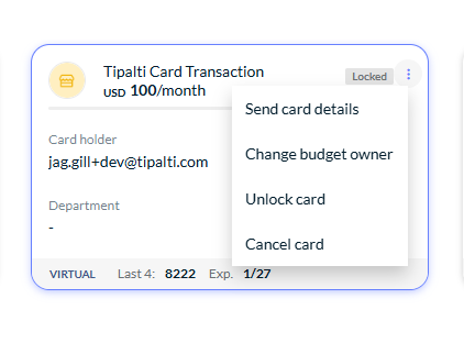 Unlock card