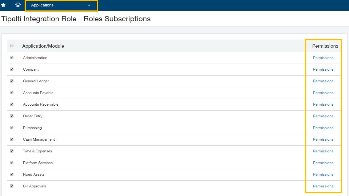 Tipalti Integration role