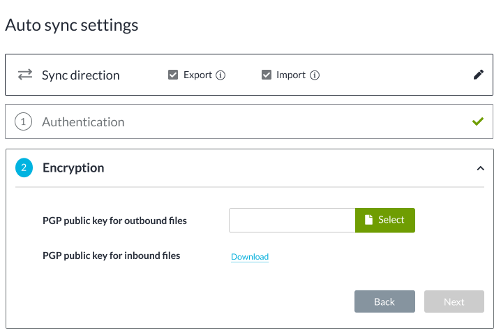 Encryption step