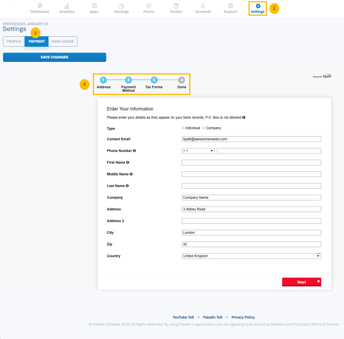 Onboarding in Paladin
