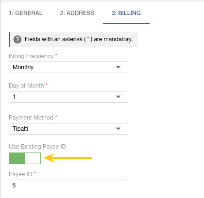 Everflow affiliate billing form