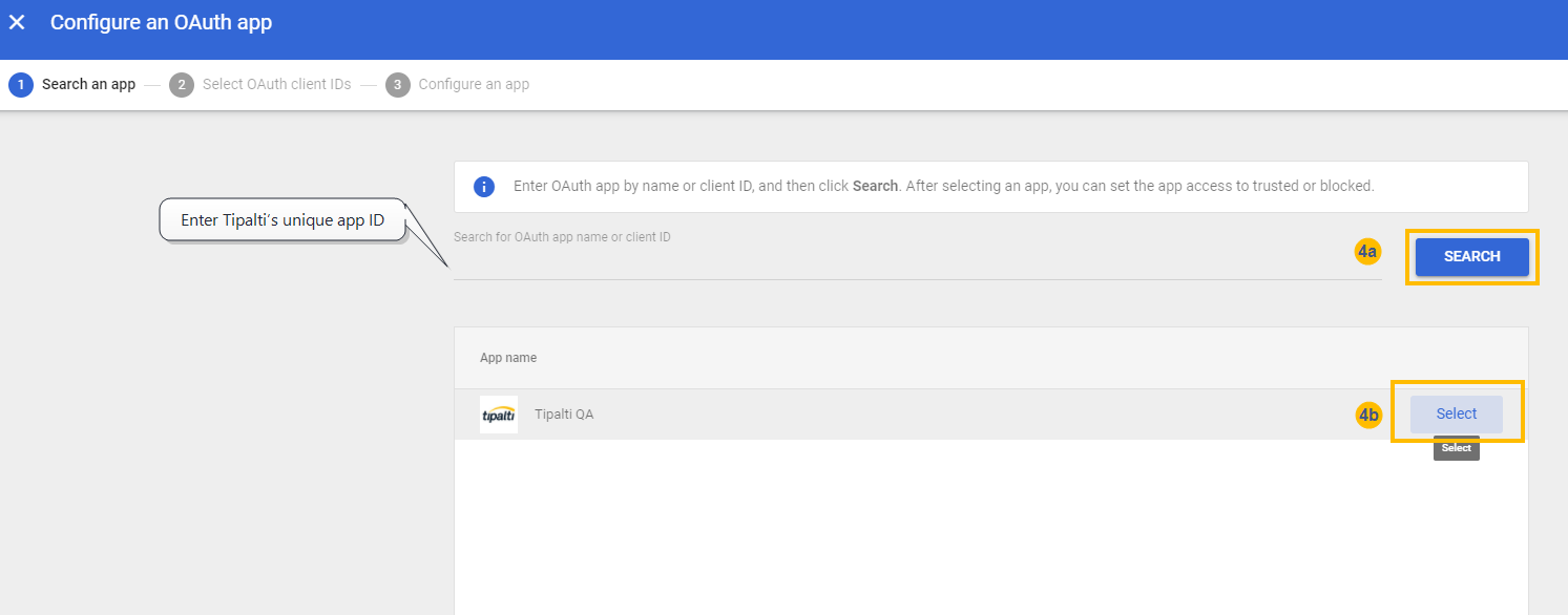 Tipatli app ID search 