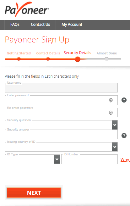 Payoneer - Security Details