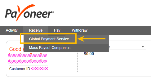 Payoneer - Account Home