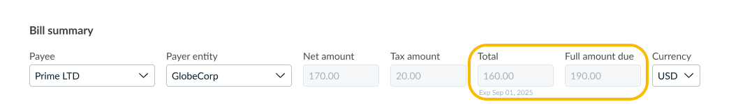 The first total field states underneath when the EPD expires.